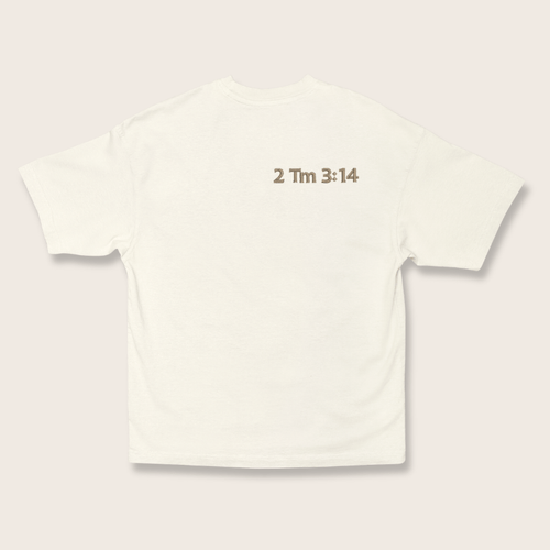 Camiseta Oversized Cristã  - Versículo Personalizado