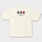 Camiseta Oversized - Tirarei de vocês o coração de pedra