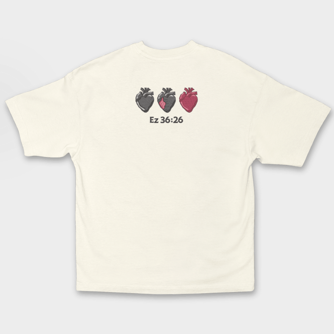 Camiseta Oversized - Tirarei de vocês o coração de pedra